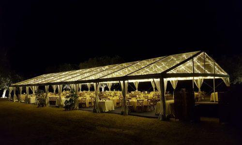 carpa de bodas transparente alquiler