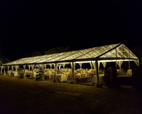 carpa de bodas transparente alquiler