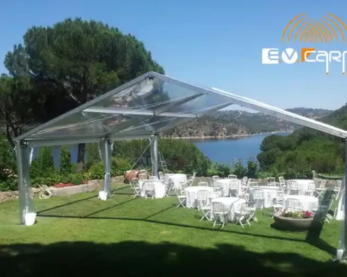 carpa transparente personalizada