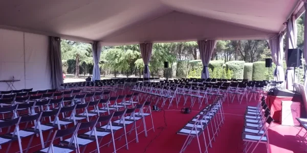 carpas eventos jardines