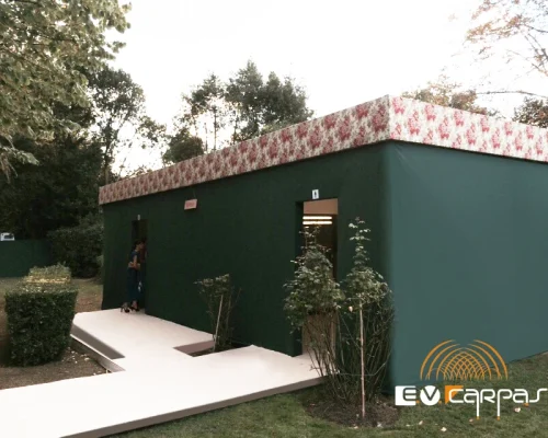 carpas para baños decoradas