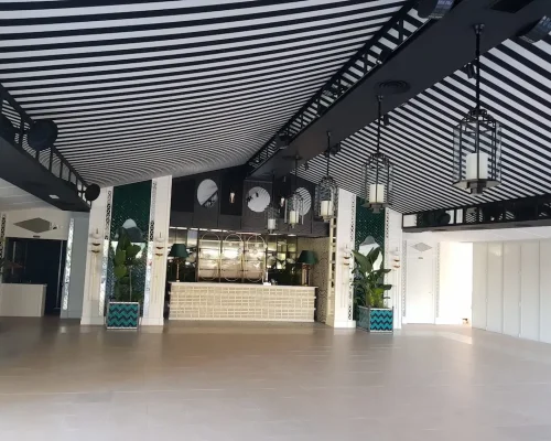 carpas transparentes bodas eventos - proyecto somontes rayas