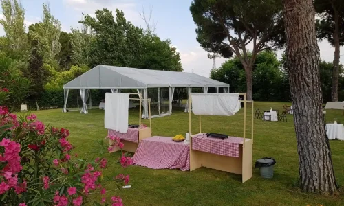 decoracion exterior para bodas alquiler