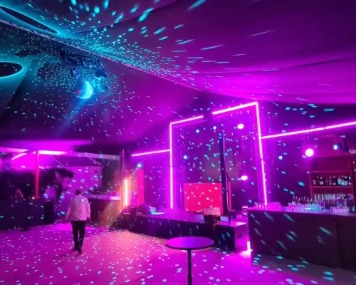 iluminacion carpa de noche