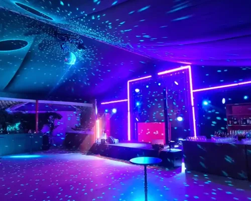 iluminacion fiesta noche carpa