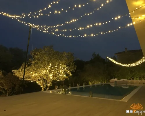 iluminacion jardin y carpas